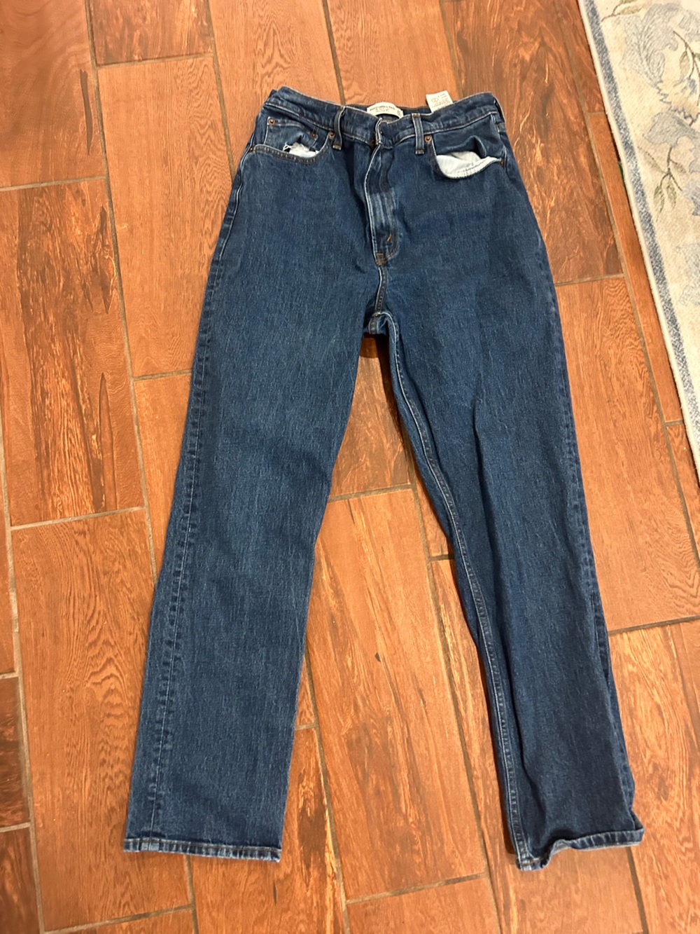 Abercrombie size 12 90s straight ultra high rise jeans